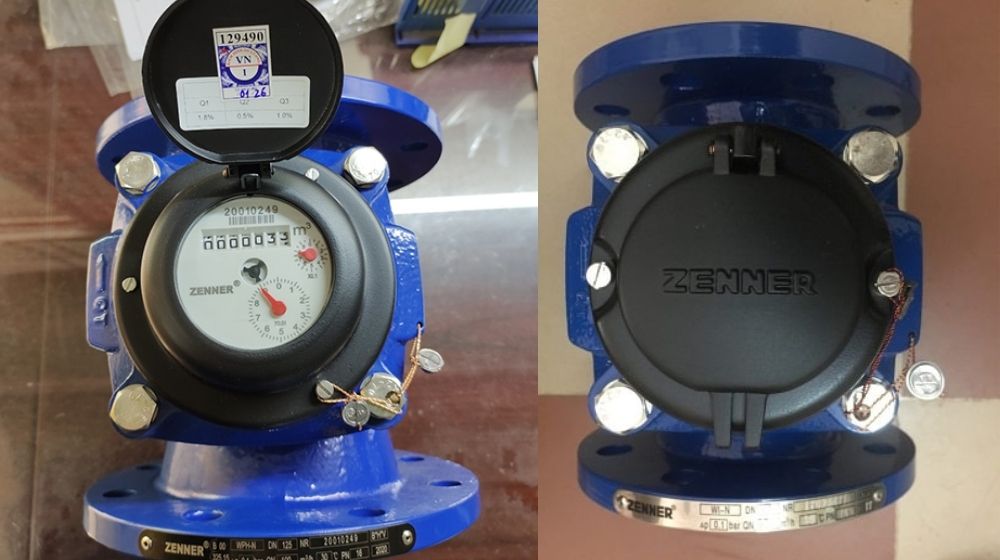 Đồng hồ nước Zenner kết nối mặt bích