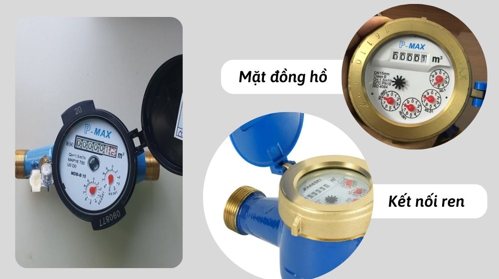 Đặc tính của đồng hồ nước Pmax