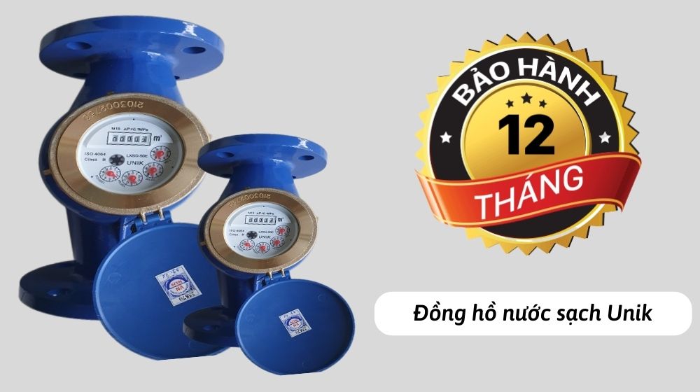 Đồng hồ nước sạch Unik