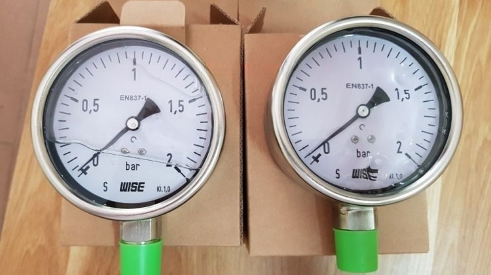Đồng hồ áp suất thấp Wise - Nhập khẩu Hàn Quốc