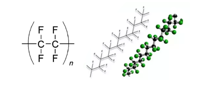 công thức hóa học của PTFE