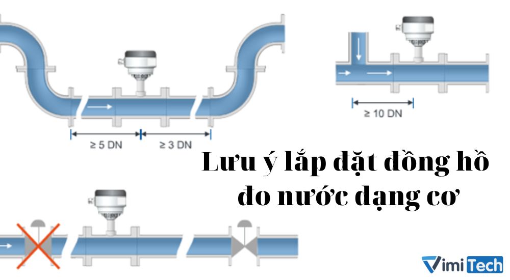 Lưu ý lắp đặt đồng hồ đo nước cơ