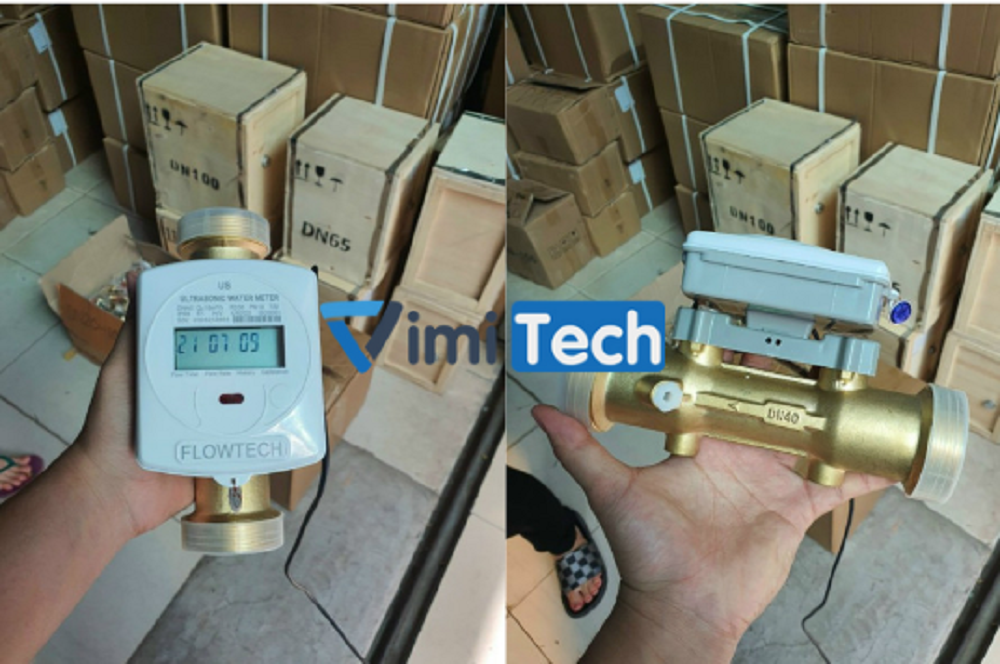 đồng hồ nước điện tử siêu âm Flowtech Us