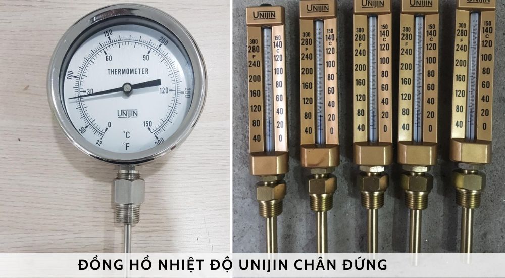 Đồng hồ nhiệt độ Unijin chân đứng