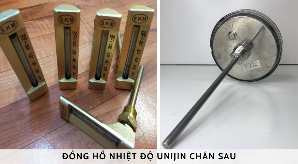 Đồng hồ nhiệt độ Unijin chân sau