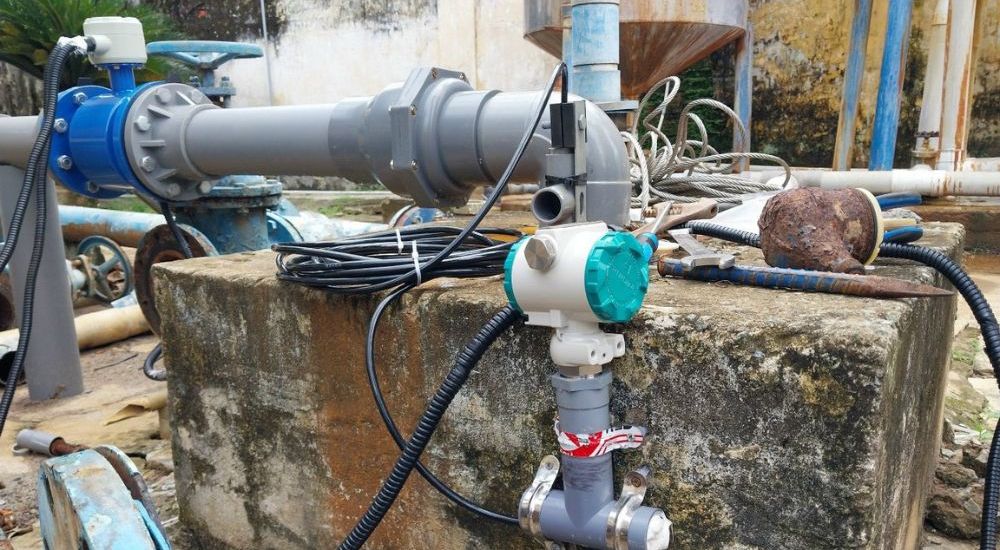 kết nối đồng hồ đo nước thải