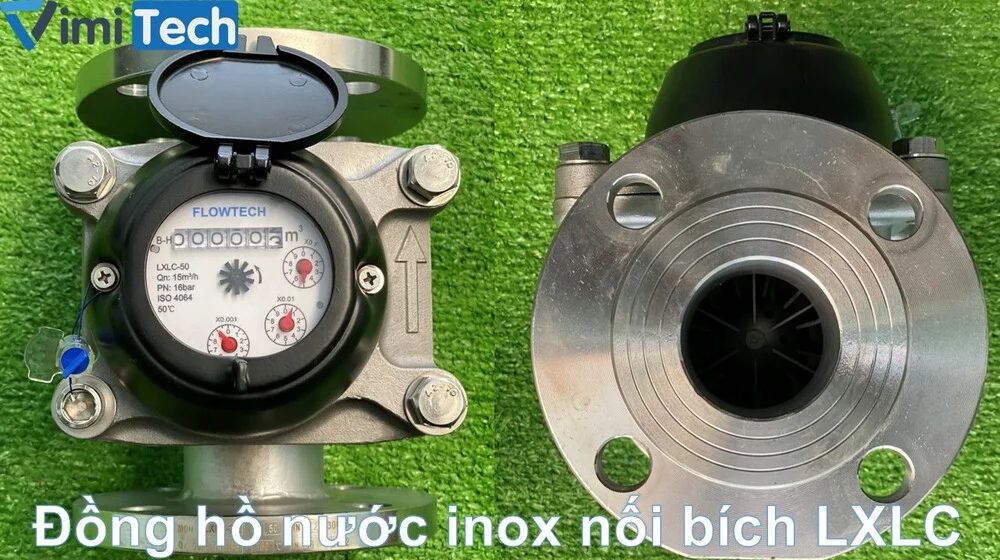 đồng hồ nước flowtech inox