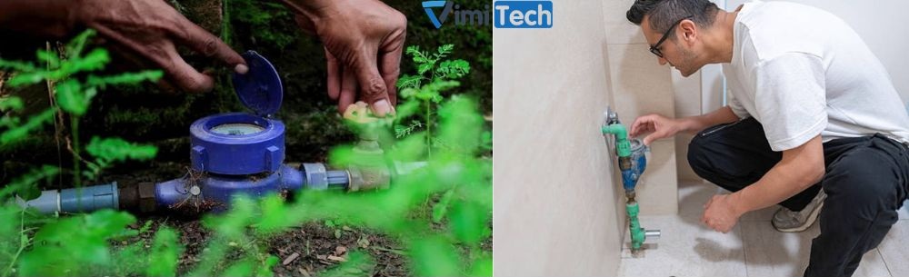 đồng hồ đo nước sạch thân nhựa