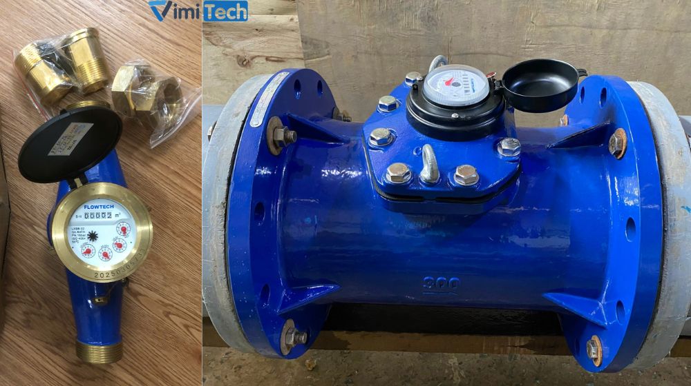 kích thước đồng hồ đo nước sạch