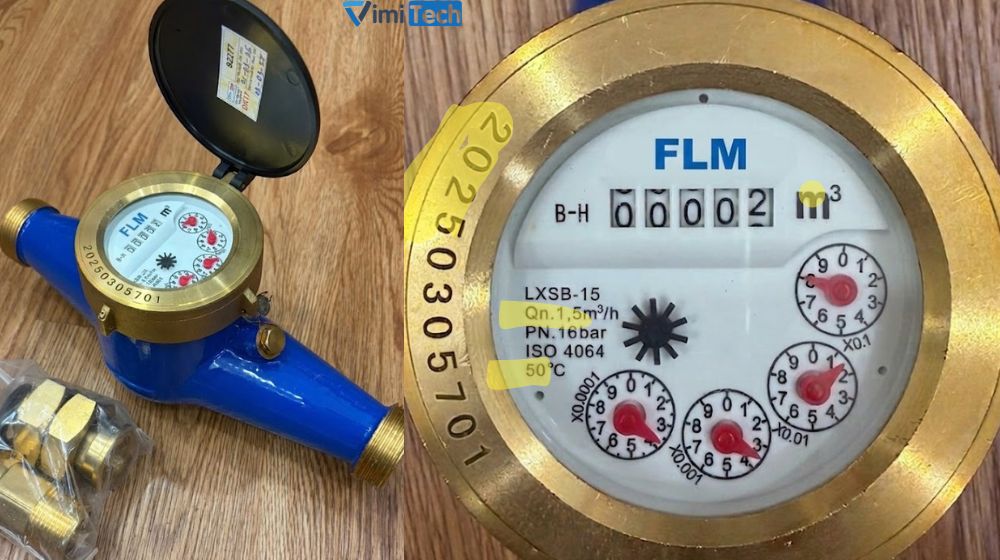 mặt hiển thị đồng hồ nước sạch lxsb