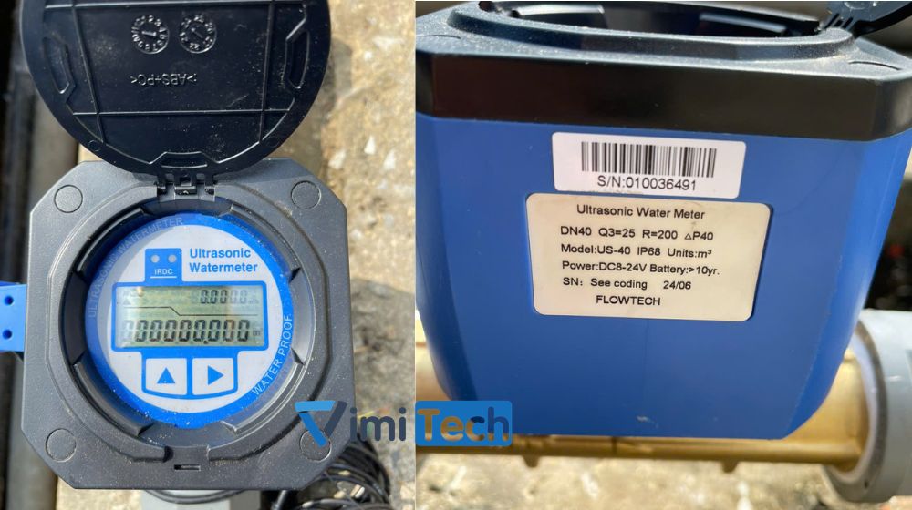 hiển thị của đồng hồ nước us 40 thế hệ mới